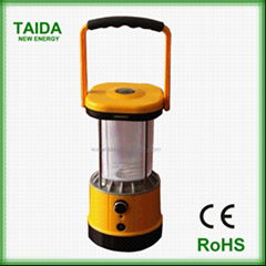 Rechargeable 2w/4w LED USB solar camping lantern