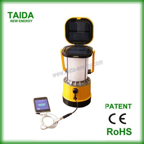 Rechargeable 2w/4w LED USB solar camping lantern 2
