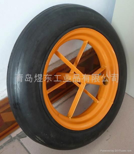 solid rubber wheel , wheelbarrow solid rubber tire  4