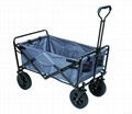 folding wagon cart  beach cart four wheel folding tool cart  3