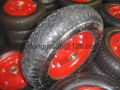 16 inch wheelbarrow rubber wheel 4.00-8  3