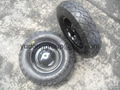 16 inch wheelbarrow rubber wheel 4.00-8  5