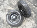16 inch wheelbarrow rubber wheel 4.00-8 