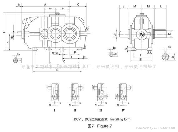 DCY355硬齒面圓錐齒輪減速機 2