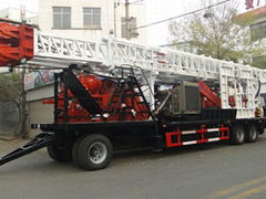 trailer mounted water well drilling rig