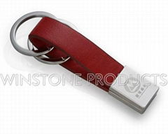 Folding New Design Strip Leather Keyrings 