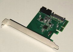 PCIe X4 to 1port  USB3.1 19PIN expansion card