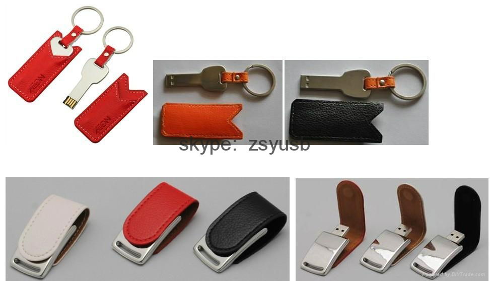 new leather usb flash driver 3