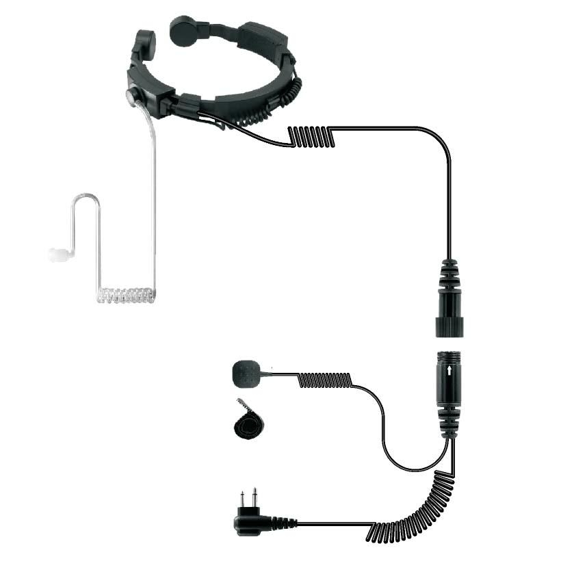 Throat Control Microphone For Two-way Radio TC-324-1 1