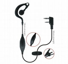 Earhook earphone for two way radio TC-620