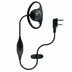 D Shape Earhook Microphone For Two Way RadioTC-306-1