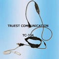 Throat Control Earphone For Two Way Radio TC-334