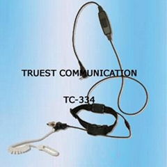 喉控式对讲机耳机TC-334