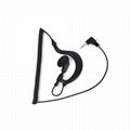 3.5mm G Shape Soft Earhook listen/Receive Only Earpiece 1 Pin Headset Earphone