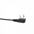 D Shape 2 Pin Walkie Talkie Earpiece