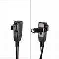 D Shape 2 Pin Walkie Talkie Earpiece  with PPT MIC 3