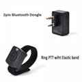 2 Pin Wireless Two Way Radio Earpiece Bluetooth Walkie Talkie Headset with PTT  3