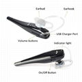 2 Pin Wireless Two Way Radio Earpiece Bluetooth Walkie Talkie Headset with PTT  4