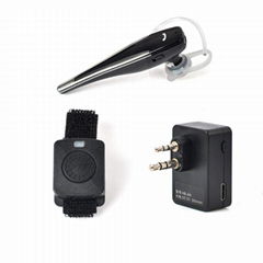 2 Pin Bluetooth Radio Earpiece Earphone Wireless Headset with PTT