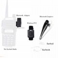 2 Pin Bluetooth Radio Earpiece Earphone Wireless Headset with PTT 