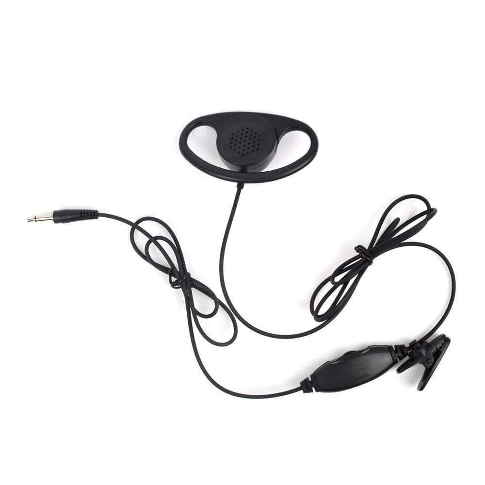 D-Shape Listen/Receive Only 3.5mm Plug  Walkie Talkie Headset 2