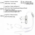 Bluetooth In-Ear Earbuds Air Tube Acoustic Wireless Sport Earphones with MIC