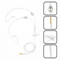 Covert Acoustic Air Tube Headphone with Microphone White 2