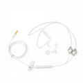 Covert Acoustic Air Tube Headphone with Microphone White