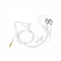 Covert Acoustic Air Tube Headphone with Microphone White 5