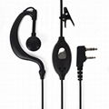 Walkie Talkie G Shape Earhook Earpiece Earphone 2