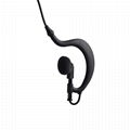 2-Way Radio Earpiece Soft G Shape 2 Pin Walkie Talkie Headset 