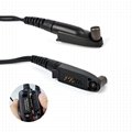 Covert Acoustic Air Tube Earpiece FBI 2-Way Radio Headset with PTT MIC 
