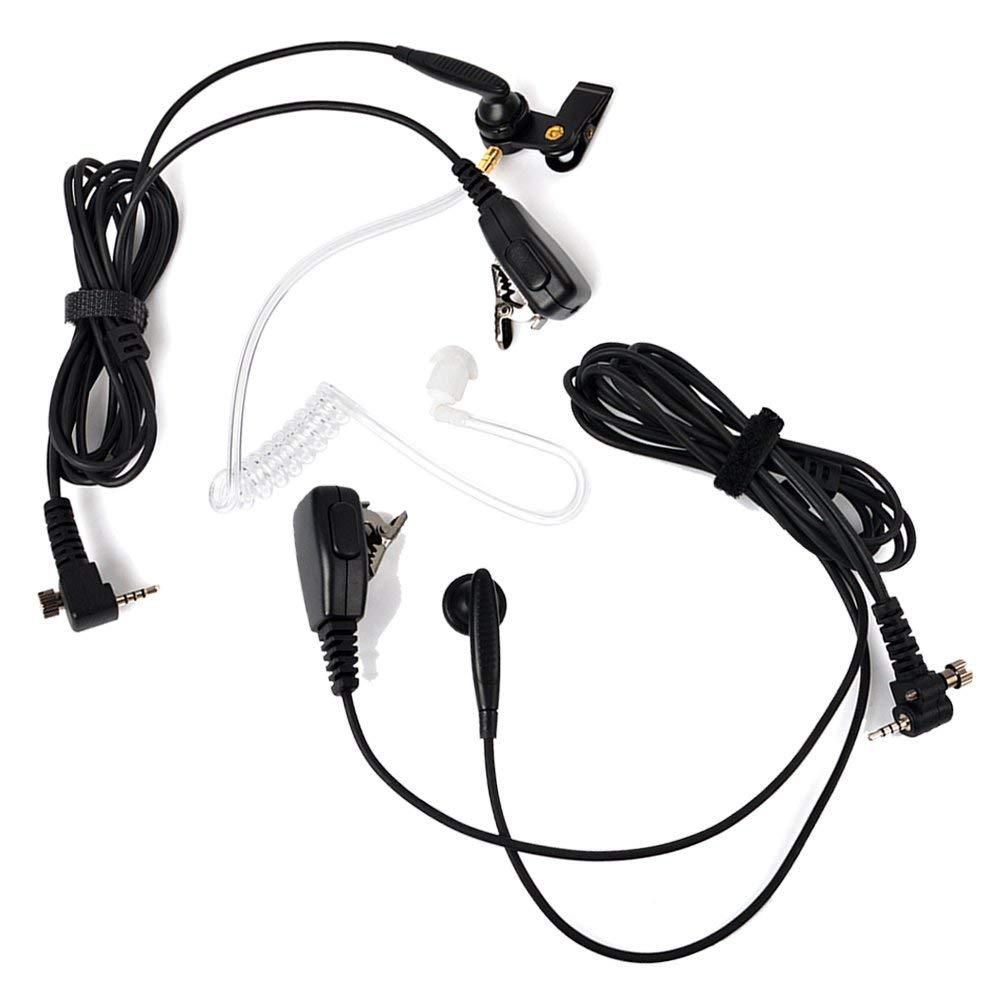 Covert Acoustic Air Tube In-Ear  Dual Purpose  with PTT MIC