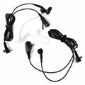 Covert Acoustic Air Tube In-Ear  Dual Purpose  with PTT MIC 