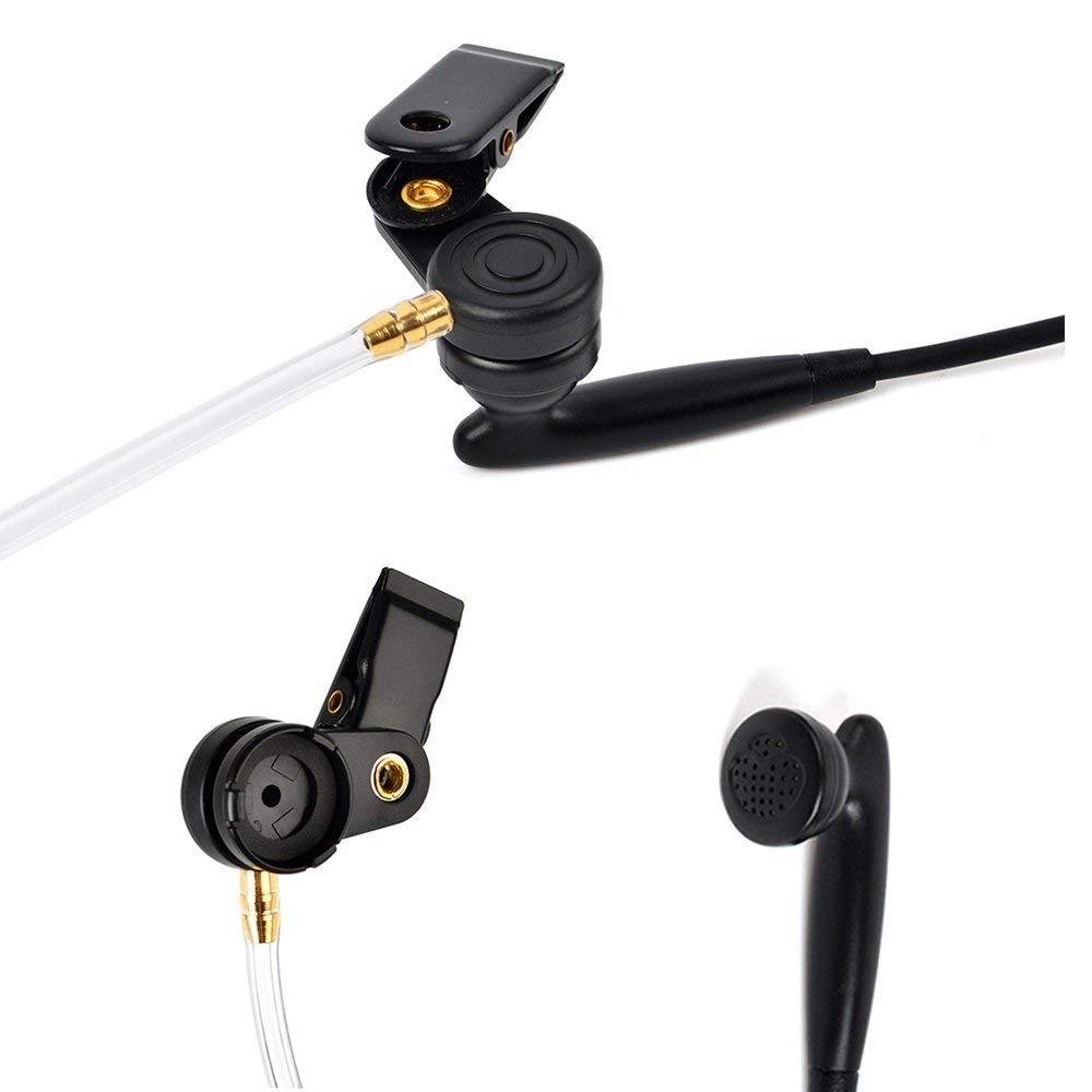 Covert Acoustic Air Tube In-Ear  Dual Purpose  with PTT MIC  3