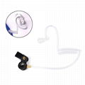 Covert Acoustic Air Tube In-Ear  Dual Purpose  with PTT MIC 