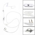 2 Pin Covert Air Acoustic Tube Headset Earpiece Earbud With PTT MIC