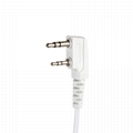 2 Pin Covert Air Acoustic Tube Headset Earpiece Earbud With PTT MIC