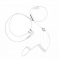 2Pin  wireless Bluetooth Earpiece with  PTT Mic 