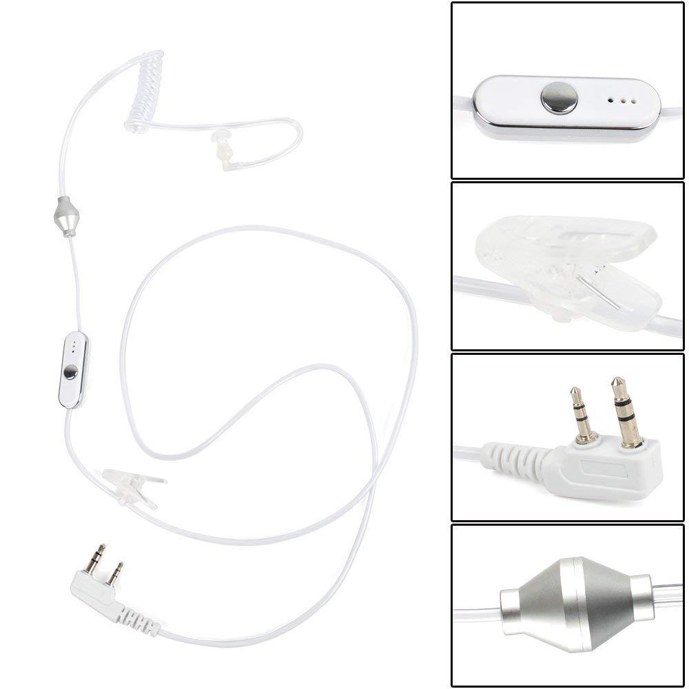 2Pin  wireless Bluetooth Earpiece with  PTT Mic  2