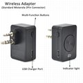 2Pin wireless Bluetooth Earpiece with PTT Mic TC-BL04WM