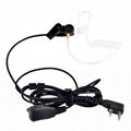 Surveillance Headset Earpiece PTT Mic