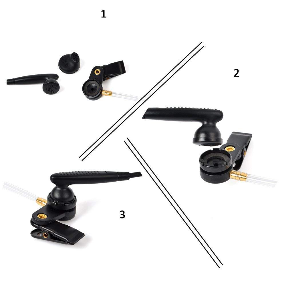 Surveillance Headset Earpiece PTT Mic with Extra Acoustic Tube Earpiece KHYS02-K 3