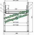 China Car Parking Lift 2 post elevator family double garage parking at basement 5