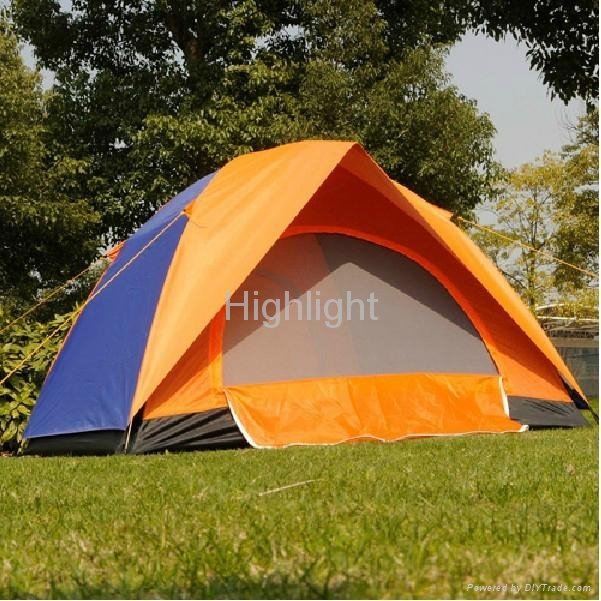 Outdoor 3~4 person double layer waterproof camping tent 3