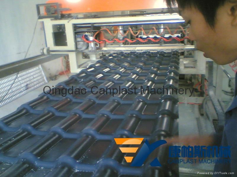 PVC glazed tile production line 4