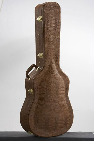 Wooden acoustic guitar case