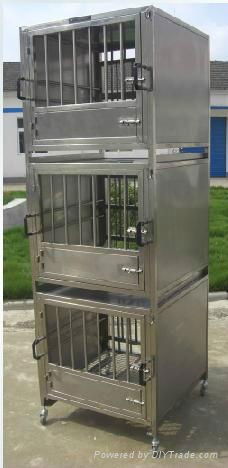 Two layers of stainless steel pet cage