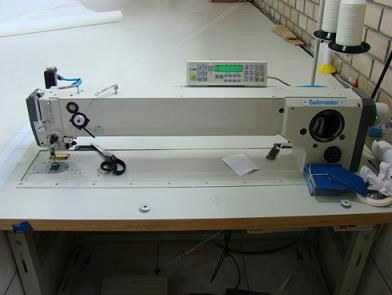 Heavy duty Long Arm 3 step Zigzag sewing machine