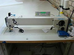 Heavy duty Long Arm 3 step Zigzag sewing machine